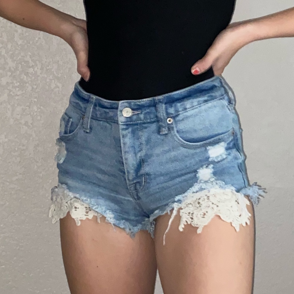 Denim shorts